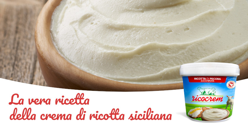 ricetta crema di ricotta siciliana