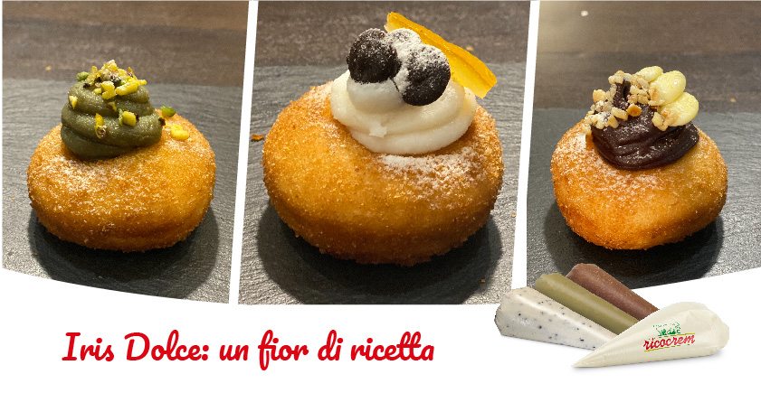 iris dolce con la ricotta fritta ricetta siciliana